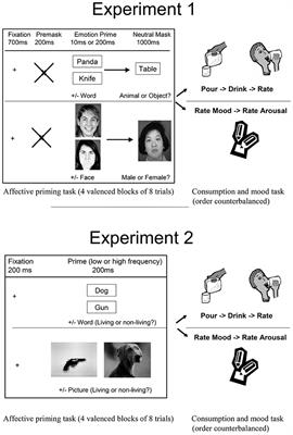 Influence of Suboptimally and Optimally Presented Affective Pictures and Words on Consumption-Related Behavior